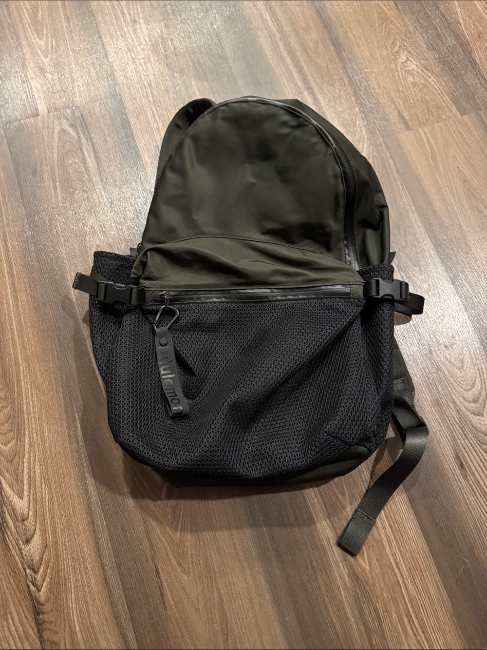 Women’s lululemon Olive Green and Black Backpack